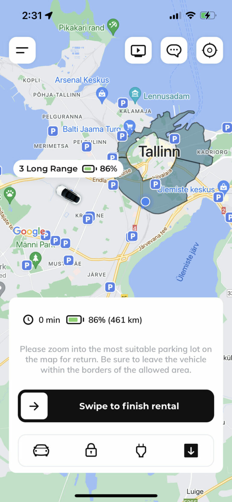 Tesla Rental - Beast App 9
